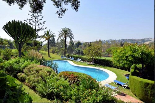 Las Pérgolas,  beautiful house with gorgeous views, shared pool and tennis court