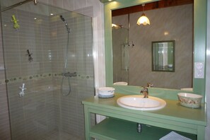 Shower, hair dryer