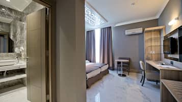 Standard Room | Premium bedding, in-room safe, soundproofing, free WiFi