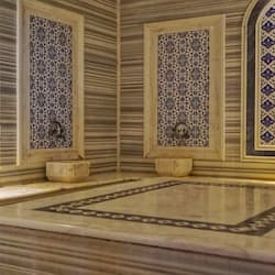 Sauna, steam room, facials, massages