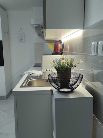 Apartment (One bedroom apartment) | Private kitchen | Fridge