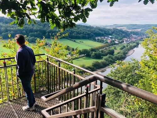 Cozy vacation home with a beautiful view of the Weserbergland