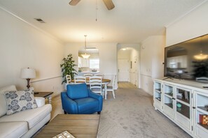 TV, Hulu, books, streaming services - 7 Mi to Myrtle Beach Boardwalk: Condo w/ Balcony! (Myrtle Beach)