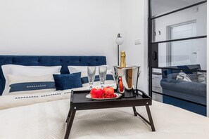 1 makuuhuone, silitysrauta/-lauta, vauvan matkasänky, Wi-Fi