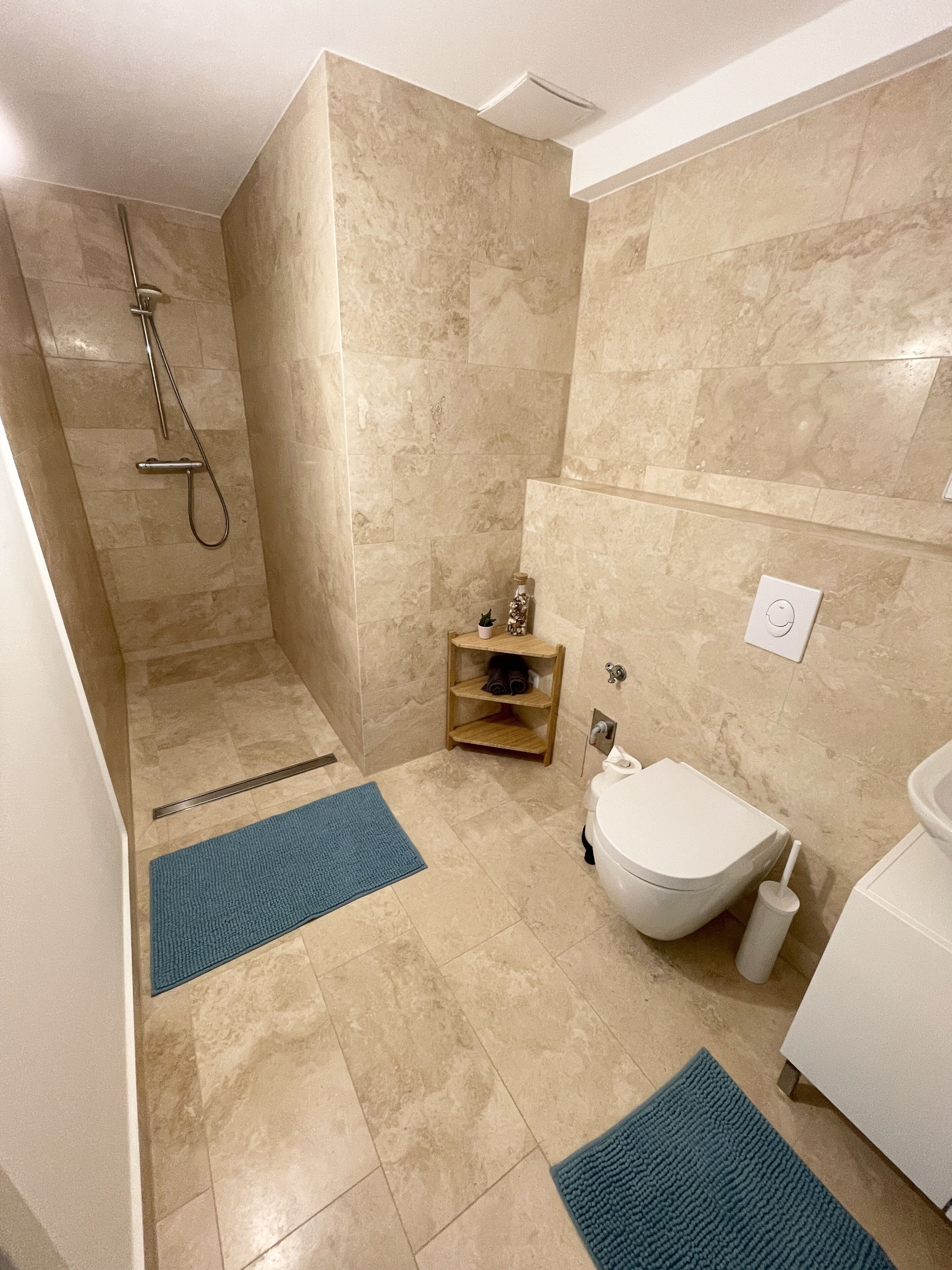 Dusche, Haartrockner, Seife