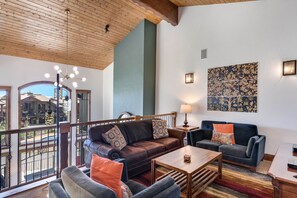 Smart TV, fireplace, DVD player, books