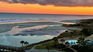 A resort with a pool, beach, and ocean views. - Recently Renovated Oceanfront Condo, Private Resort +Free Attraction Tickets! (Myrtle Beach)
