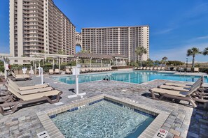 Indoor pool, outdoor pool - Recently Renovated Oceanfront Condo, Private Resort +Free Attraction Tickets! (Myrtle Beach)