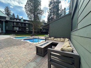 Pool - Bright Unit, Quiet Location, Near Mountain Bike Trails, Balcony. On-site Pool (Mammoth Lakes)