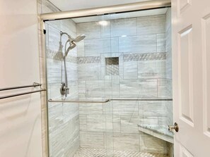 Shower, hair dryer