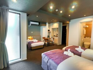 1 chambre, bureau, Wi-Fi gratuit, draps fournis