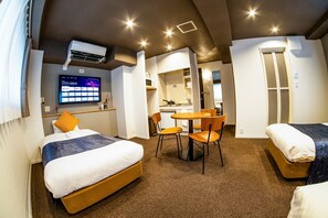 1 chambre, bureau, Wi-Fi gratuit, draps fournis