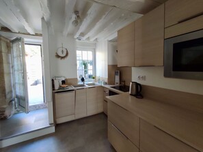 Fridge, microwave, oven, stovetop - La Nacre de Saint Aubin sur Mer (Saint-Aubin-sur-Mer)