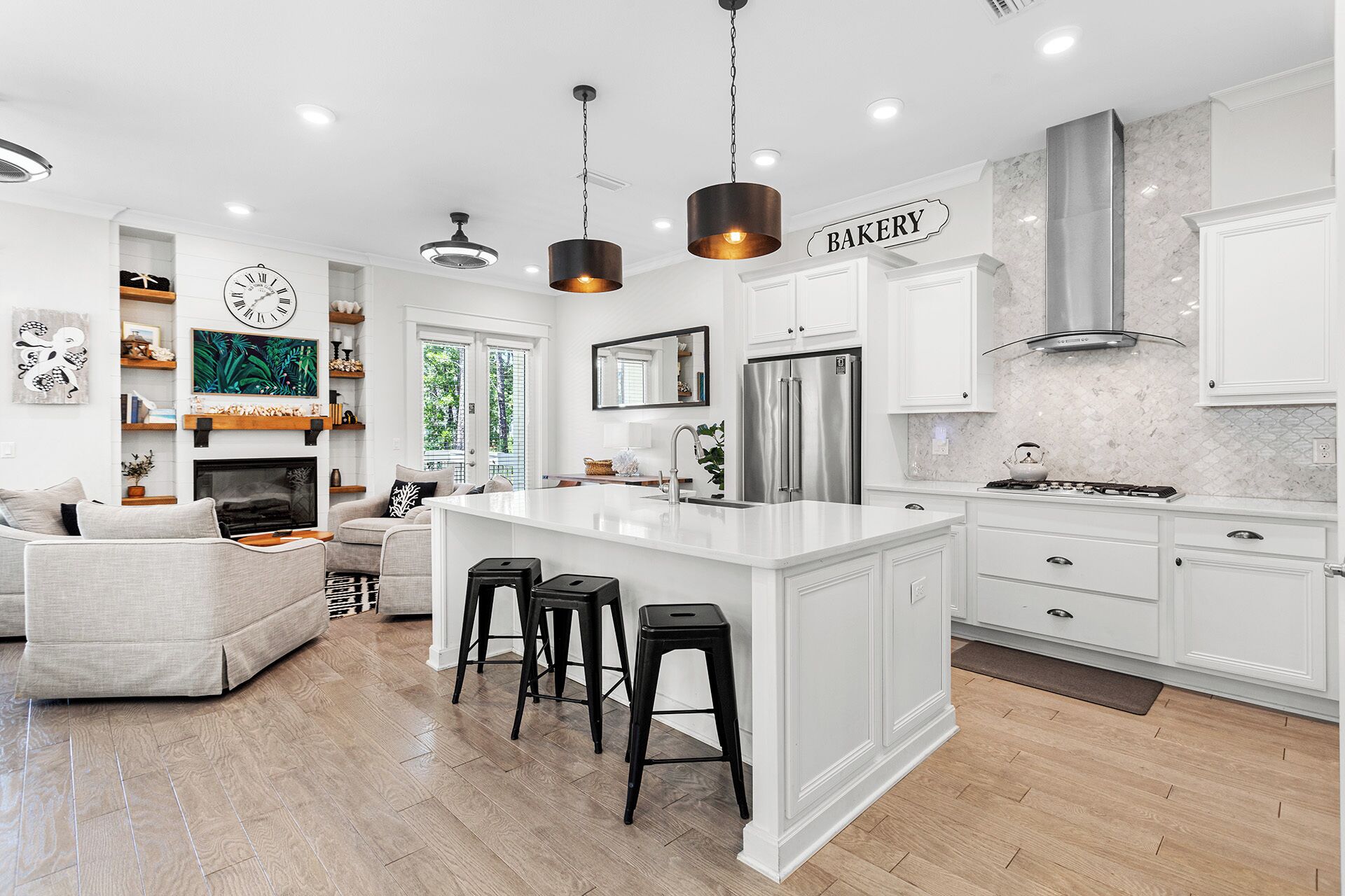 Dishwasher, dining tables