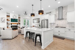 Dishwasher, dining tables