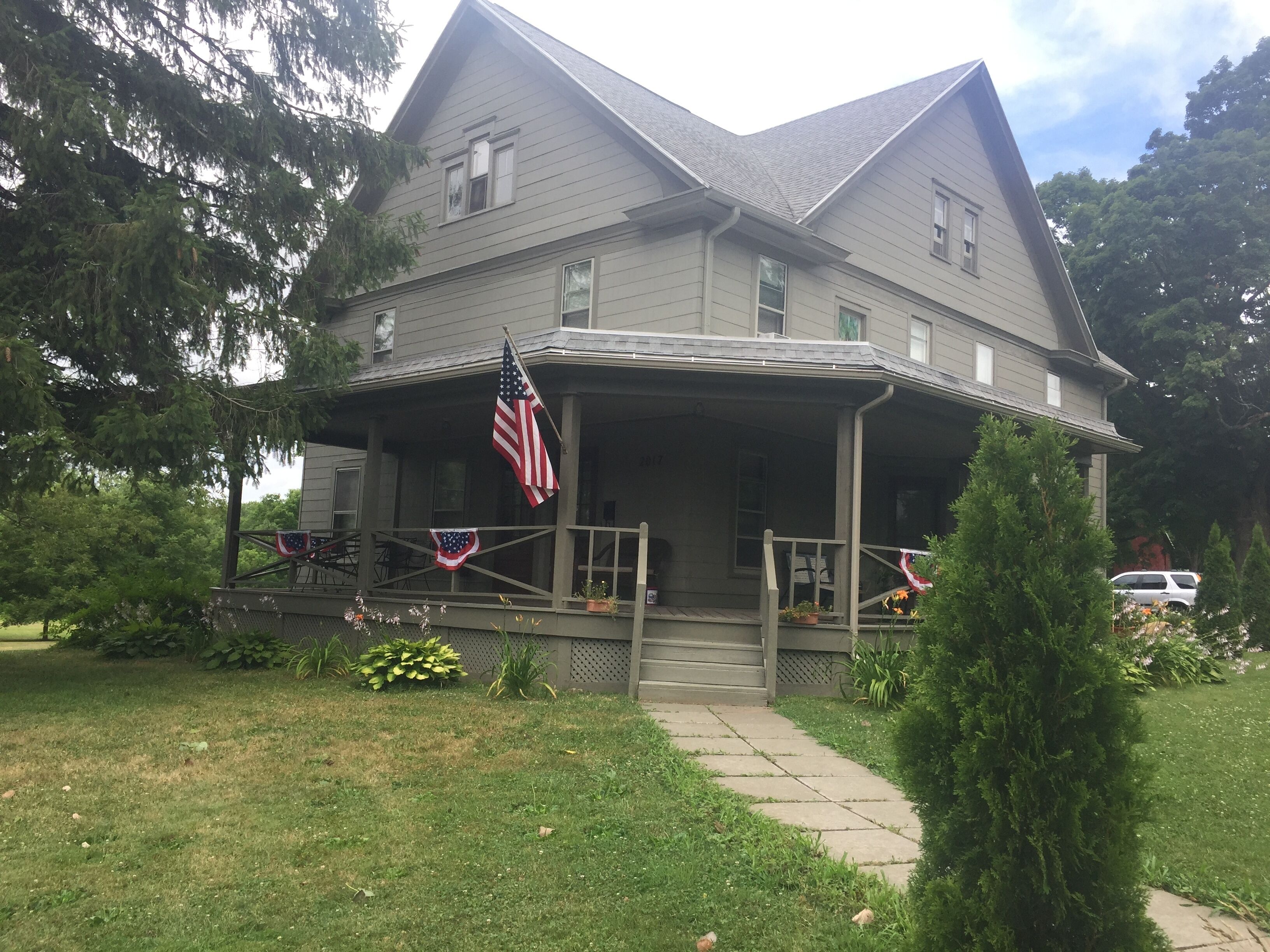 Historical Yeoman Farmhouse in country setting.