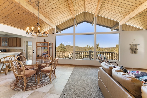 Vue depuis lâhĂ©bergement