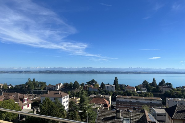 Blick von der Unterkunft