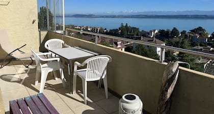 Large penthouse apartment with lake view