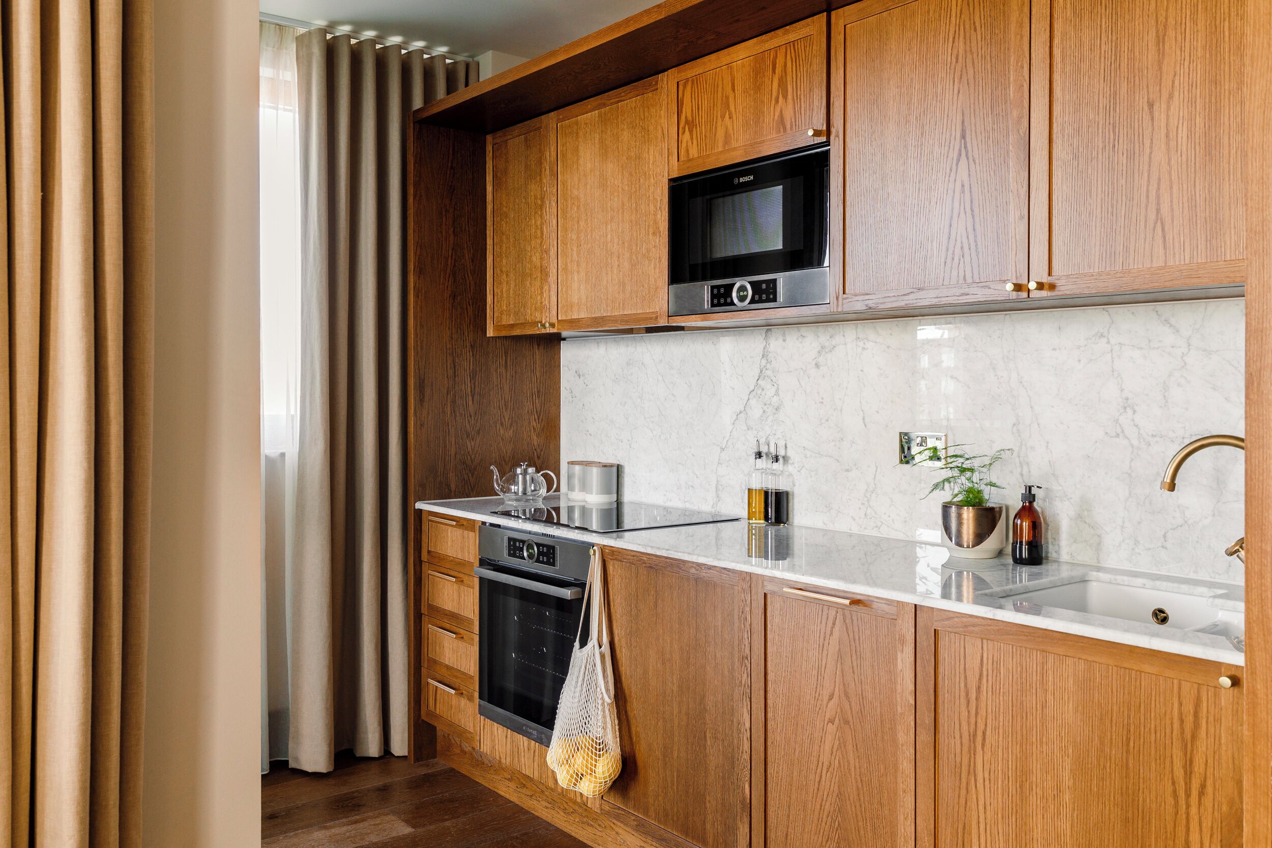 Appartamento (0 Bedroom) | Cucina privata | Frigorifero, microonde, forno, piano cottura