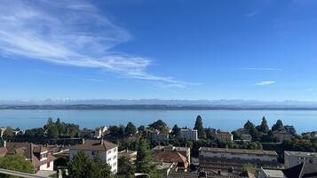 Vue depuis lâhĂ©bergement