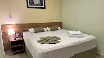 Desk, free WiFi, bed sheets