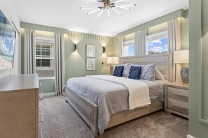 5 bedrooms, iron/ironing board, travel cot, WiFi