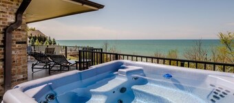 (2026 OPEN!) New Buffalo Lakefront Home With Private Beach and Hot Tub!