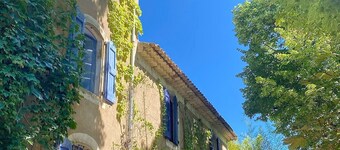 Vacation home 14 pers 7ch. authentic Mas cévenol, wooded park, near Anduze