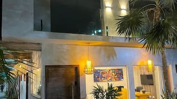 Front of property – evening/night