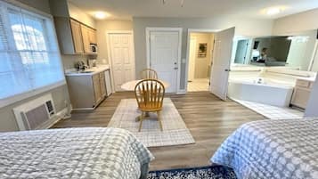 2 slaapkamers, een strijkplank/strijkijzer, gratis wifi, beddengoed