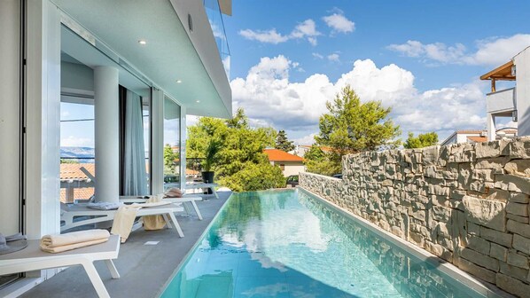 Indoor pool, a heated pool