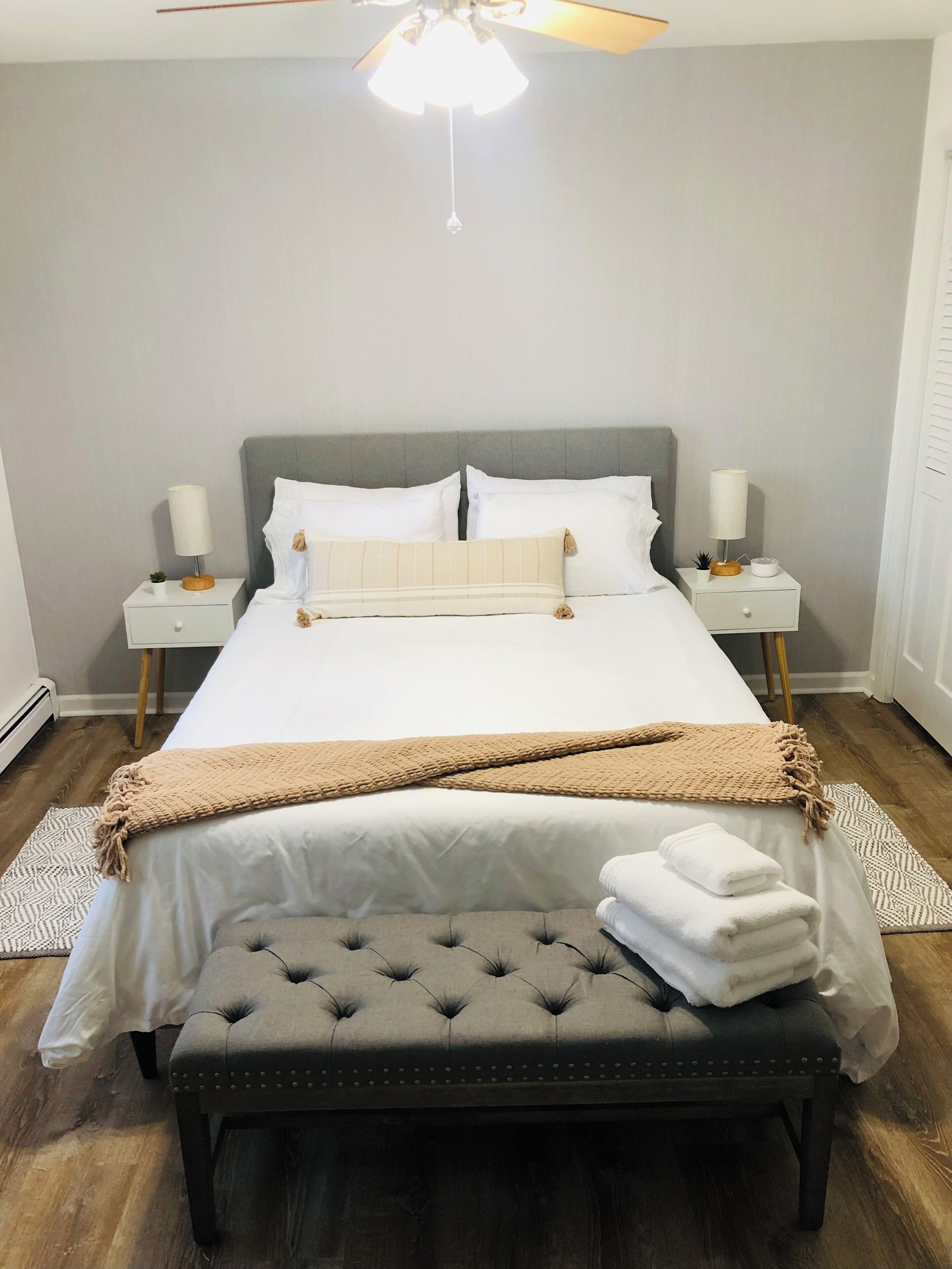 2 bedrooms, desk, iron/ironing board, free WiFi