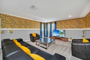 Smart TV, video games, foosball