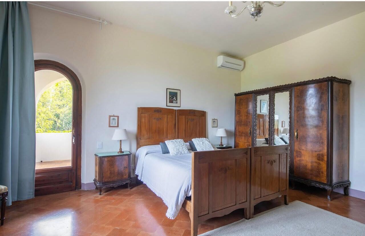 Splendid Villa In Tuscany Lined with Cypress Tree