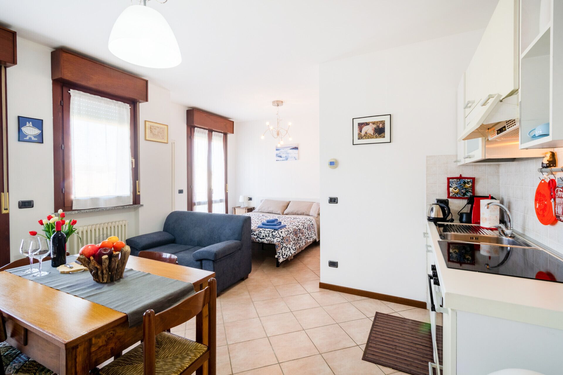 Parma Fiere Studio with parking and balcony