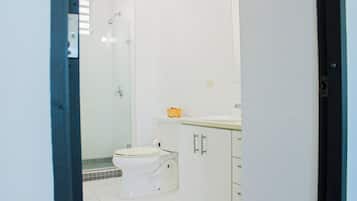 Basic Room, 2 Bedrooms | Bathroom | Shower, hair dryer, towels, soap