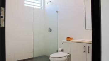 Basic Room, 2 Bedrooms | Bathroom | Shower, hair dryer, towels, soap