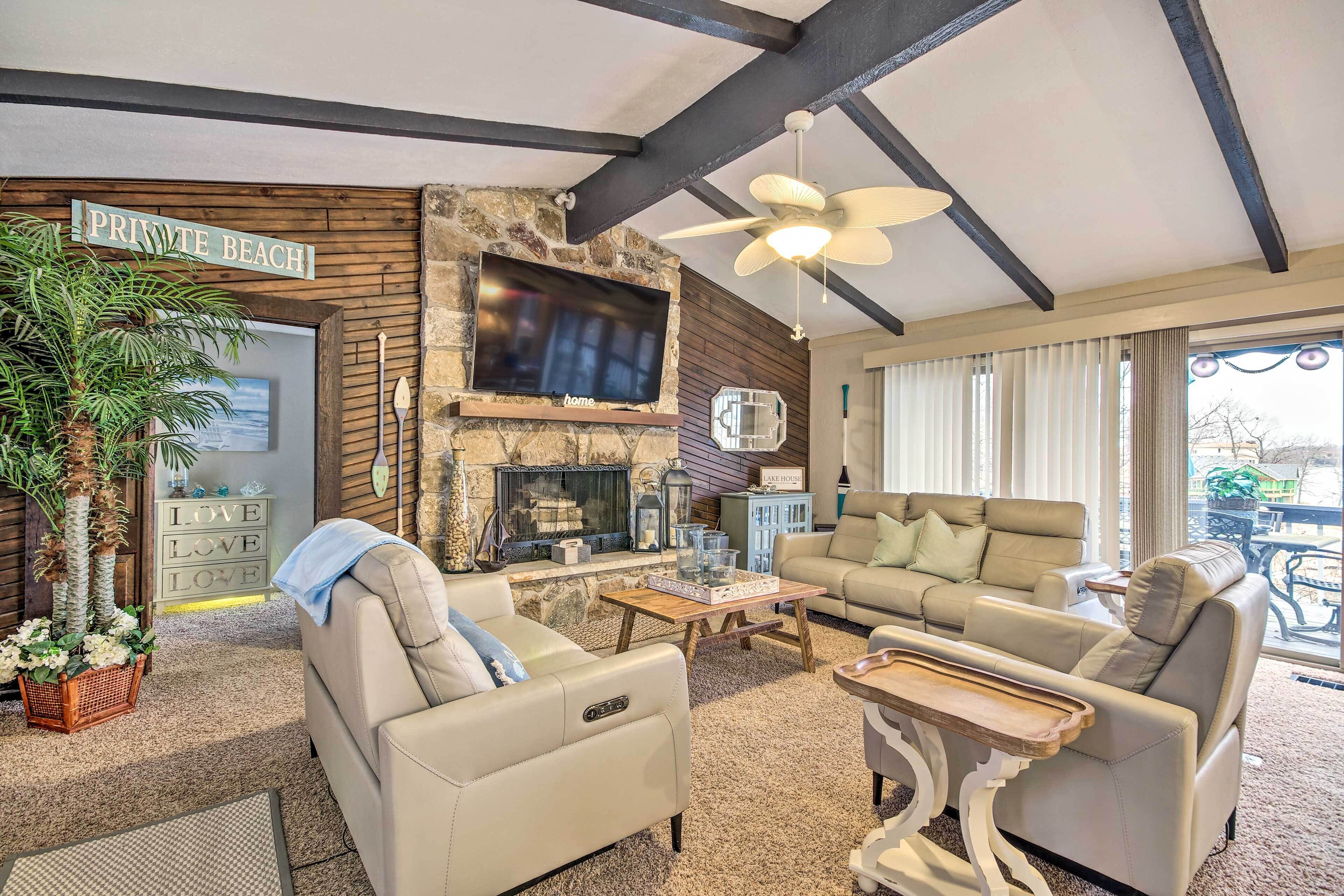 Waterfront Lake Ozark Home w/ Deck & Grill!