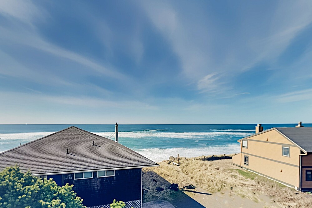 Expansive Beach Retreat | 2 Decks & Balcony | Corner Lot, 50’ to Ocean