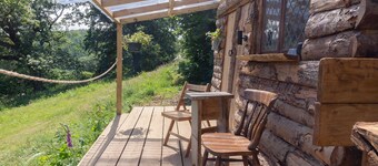 Wood Cabin & 4 Large Bell Tents - Hapus Hideaway