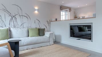 TV, fireplace, stereo