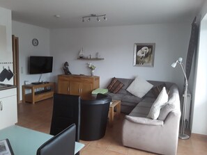 TV, DVD player, stereo