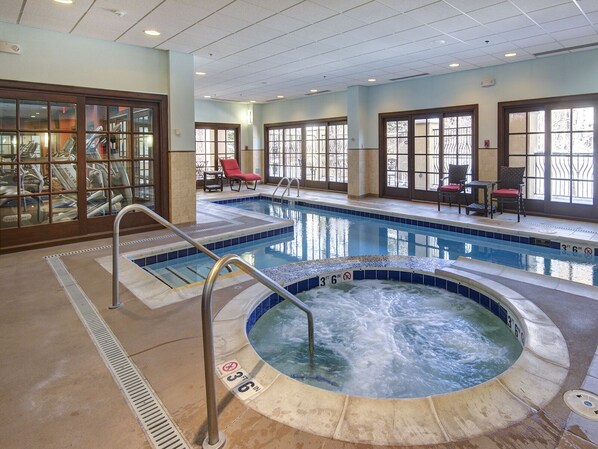 Indoor pool, a heated pool - 2BR Condo w/ AC, Pool, Hot Tub, Free Ski Shuttle to Vail & BC (Avon)