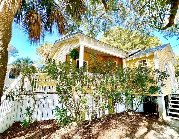 Exterior - Charming Folly Cottage! Steps to Downtown, Pier & Beach! (Folly Beach)