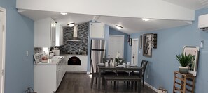 Refrigerador, horno y parrilla de estufa 