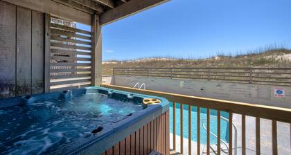 Oceanfront dog-friendly home with outdoor pool, hot tub, & multiple decks