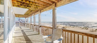 Oceanfront retreat w/outdoor pool, private hot tub, multiple decks, basketball
