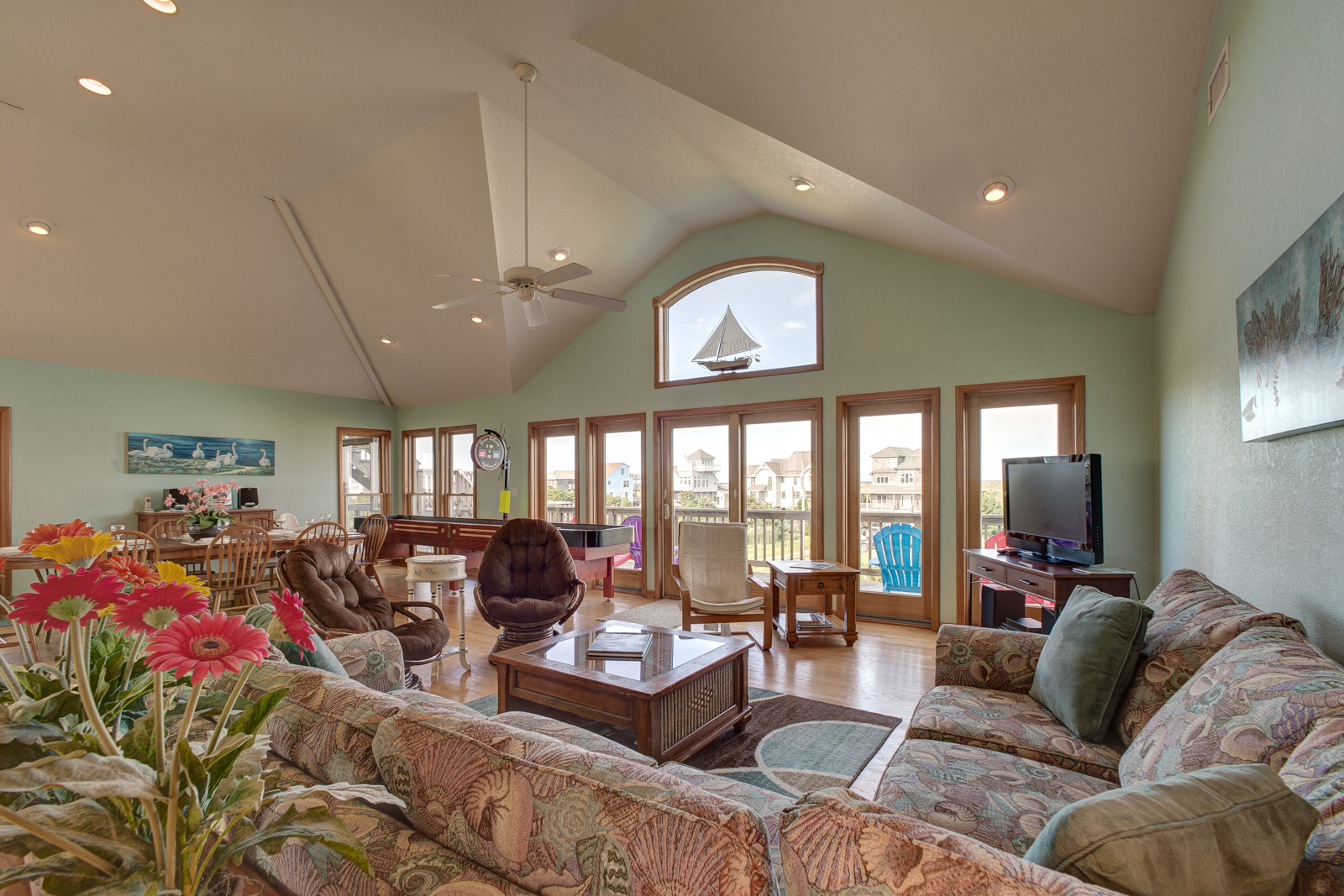 Grand dog-friendly home w/sound views, private hot tub, heated pool, gas grill