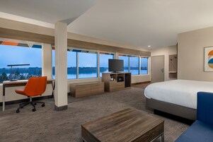 Suite, 1 King Bed, River View | In-room safe, desk, laptop workspace, blackout drapes